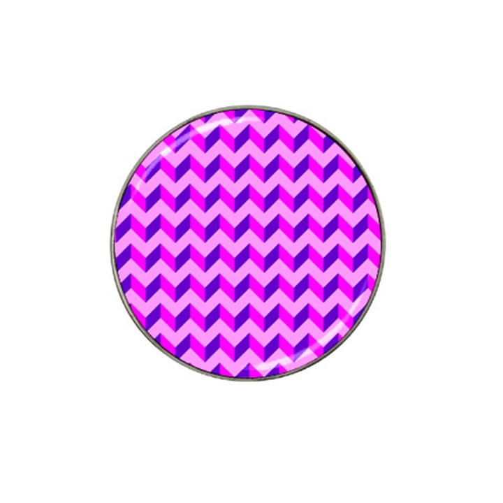 Modern Retro Chevron Patchwork Pattern Hat Clip Ball Marker (10 pack)