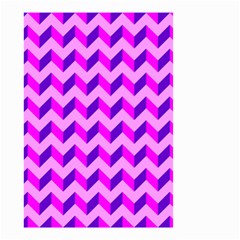 Modern Retro Chevron Patchwork Pattern Small Garden Flag (two Sides) by GardenOfOphir