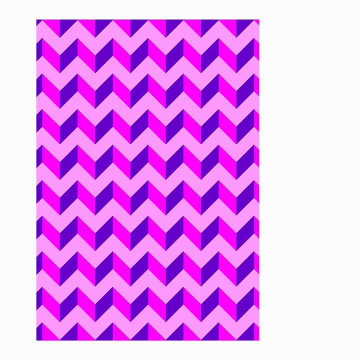 Modern Retro Chevron Patchwork Pattern Small Garden Flag (Two Sides)