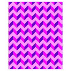 Modern Retro Chevron Patchwork Pattern Drawstring Bag (small) by GardenOfOphir