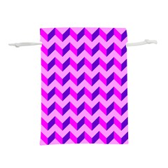 Modern Retro Chevron Patchwork Pattern Lightweight Drawstring Pouch (s) by GardenOfOphir