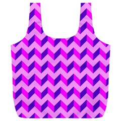 Modern Retro Chevron Patchwork Pattern Full Print Recycle Bag (xxl) by GardenOfOphir