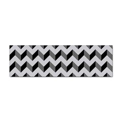 Modern Retro Chevron Patchwork Pattern Sticker (bumper) by GardenOfOphir