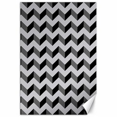 Modern Retro Chevron Patchwork Pattern Canvas 20  X 30  by GardenOfOphir