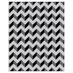 Modern Retro Chevron Patchwork Pattern Drawstring Bag (small) by GardenOfOphir