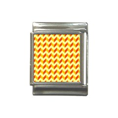 Modern Retro Chevron Patchwork Pattern Italian Charm (13mm) by GardenOfOphir