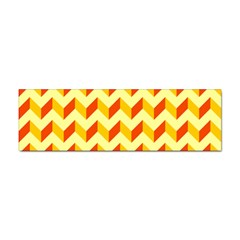 Modern Retro Chevron Patchwork Pattern Sticker (bumper) by GardenOfOphir