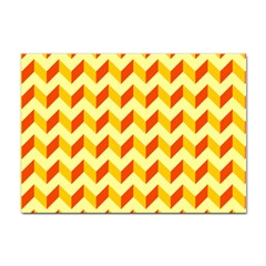 Modern Retro Chevron Patchwork Pattern Sticker A4 (10 Pack) by GardenOfOphir