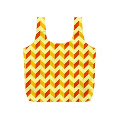 Modern Retro Chevron Patchwork Pattern Full Print Recycle Bag (s) by GardenOfOphir