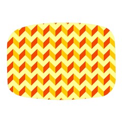 Modern Retro Chevron Patchwork Pattern Mini Square Pill Box by GardenOfOphir