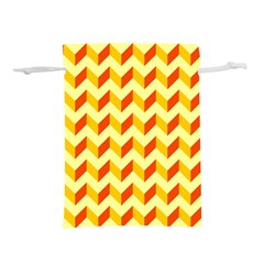 Modern Retro Chevron Patchwork Pattern Lightweight Drawstring Pouch (m) by GardenOfOphir