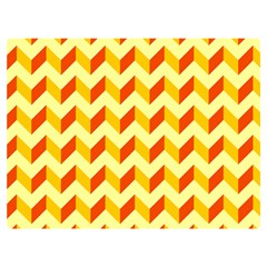 Modern Retro Chevron Patchwork Pattern Premium Plush Fleece Blanket (extra Small) by GardenOfOphir