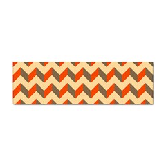 Modern Retro Chevron Patchwork Pattern Sticker (bumper) by GardenOfOphir