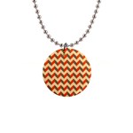 Modern Retro Chevron Patchwork Pattern 1  Button Necklace Front