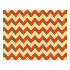 Modern Retro Chevron Patchwork Pattern Two Sides Premium Plush Fleece Blanket (large) by GardenOfOphir