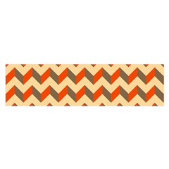 Modern Retro Chevron Patchwork Pattern Oblong Satin Scarf (16  X 60 ) by GardenOfOphir