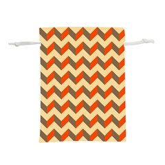 Modern Retro Chevron Patchwork Pattern Lightweight Drawstring Pouch (s) by GardenOfOphir