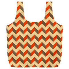 Modern Retro Chevron Patchwork Pattern Full Print Recycle Bag (xxxl) by GardenOfOphir