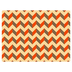 Modern Retro Chevron Patchwork Pattern Premium Plush Fleece Blanket (extra Small) by GardenOfOphir