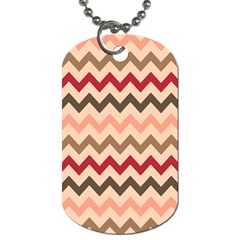 Chevron Pattern Gifts Dog Tag (one Side) by GardenOfOphir