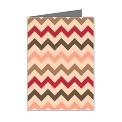 Chevron Pattern Gifts Mini Greeting Card by GardenOfOphir