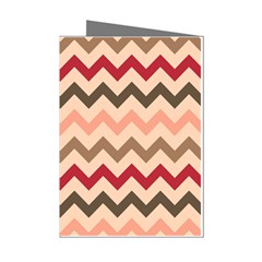 Chevron Pattern Gifts Mini Greeting Cards (pkg Of 8) by GardenOfOphir