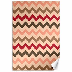 Chevron Pattern Gifts Canvas 12  x 18 