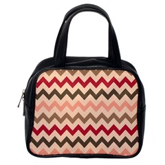 Chevron Pattern Gifts Classic Handbag (one Side) by GardenOfOphir