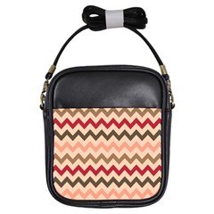 Chevron Pattern Gifts Girls Sling Bag by GardenOfOphir