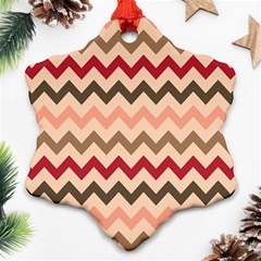 Chevron Pattern Gifts Ornament (Snowflake)