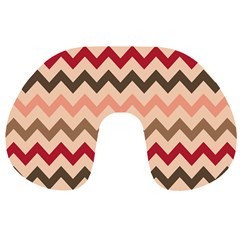 Chevron Pattern Gifts Travel Neck Pillow by GardenOfOphir