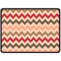 Chevron Pattern Gifts Two Sides Fleece Blanket (large) by GardenOfOphir