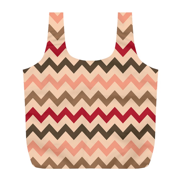 Chevron Pattern Gifts Full Print Recycle Bag (L)