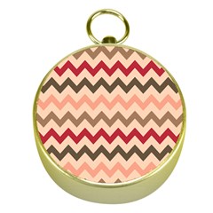 Chevron Pattern Gifts Gold Compasses by GardenOfOphir