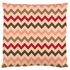 Chevron Pattern Gifts Large Premium Plush Fleece Cushion Case (two Sides) by GardenOfOphir