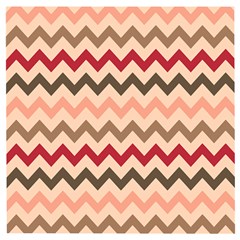 Chevron Pattern Gifts Wooden Puzzle Square by GardenOfOphir