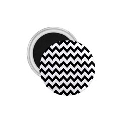 Black And White Chevron 1 75  Magnets by GardenOfOphir