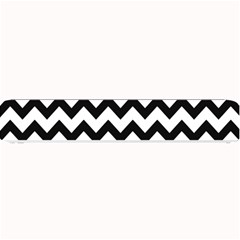 Black And White Chevron Small Bar Mat by GardenOfOphir