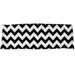 Black And White Chevron Body Pillow Case Dakimakura (two Sides) by GardenOfOphir