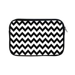 Black And White Chevron Apple Ipad Mini Zipper Cases by GardenOfOphir