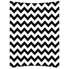 Black And White Chevron Back Support Cushion by GardenOfOphir