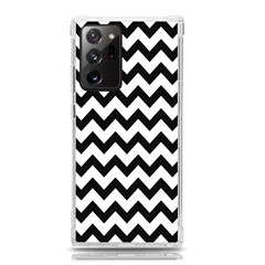 Black And White Chevron Samsung Galaxy Note 20 Ultra Tpu Uv Case