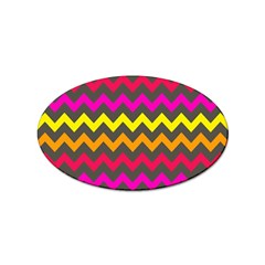 Chevron Pattern Gifts Sticker (oval) by GardenOfOphir