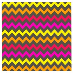 Chevron Pattern Gifts Wooden Puzzle Square by GardenOfOphir