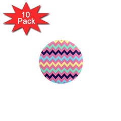 Chevron Pattern Gifts 1  Mini Magnet (10 Pack)  by GardenOfOphir