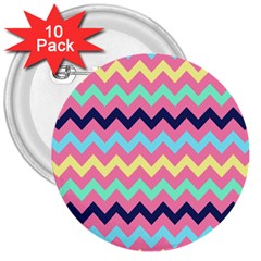 Chevron Pattern Gifts 3  Buttons (10 Pack)  by GardenOfOphir