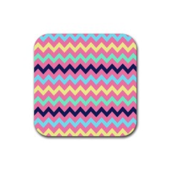 Chevron Pattern Gifts Rubber Coaster (square) by GardenOfOphir