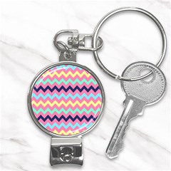 Chevron Pattern Gifts Nail Clippers Key Chain by GardenOfOphir