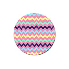 Chevron Pattern Gifts Magnet 3  (round) by GardenOfOphir