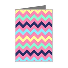 Chevron Pattern Gifts Mini Greeting Card by GardenOfOphir